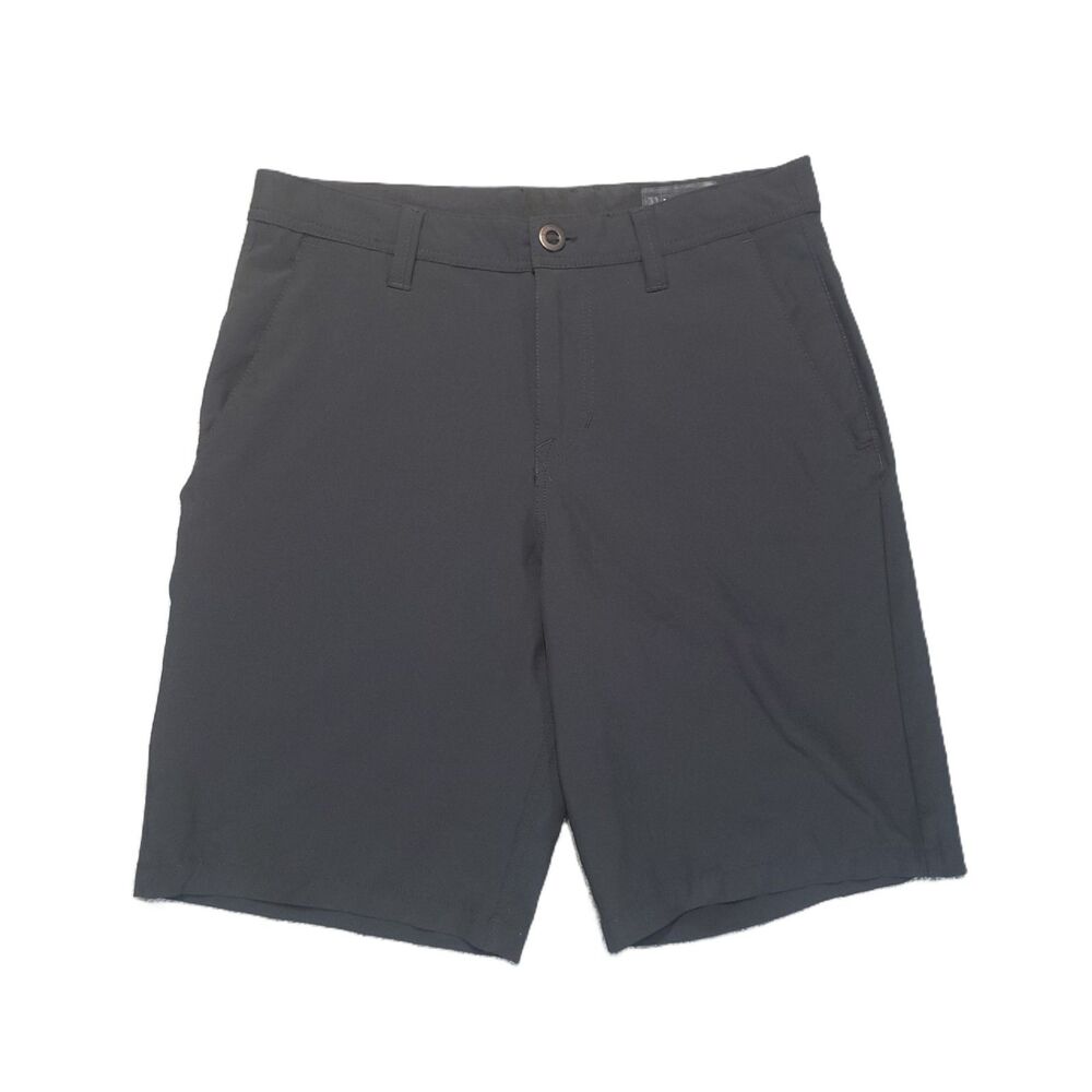 Volcom Chino Shorts Mens 31 Black True to This Logo Surf Skate Golf